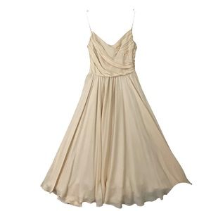 ZARA WOMAN Chiffon Silk cocktail party dress M